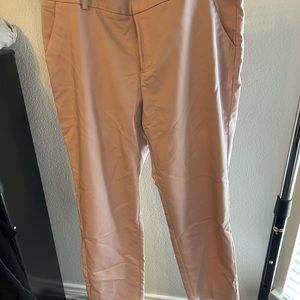 Rose colored ankle pants
